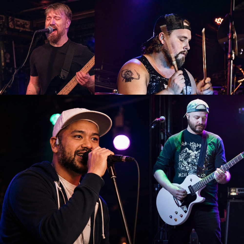 NotMuch band members live on stage